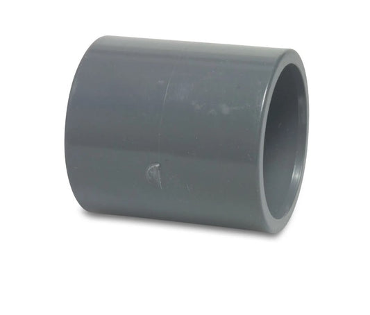 Overgangsmuffe PVC-U 50 mm x 1 1/2" Limmuffe x Imperial Limmuffe 10 bar