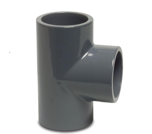 T-stykke 90° PVC-U 50 mm Limmuffe 16 bar