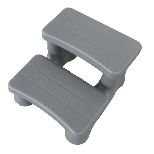 Grå trappe til udespa