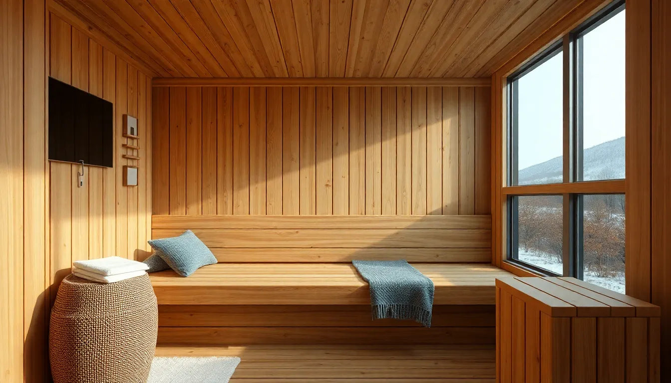 hvordan fungerer en sauna med dampgenerator - Illustration