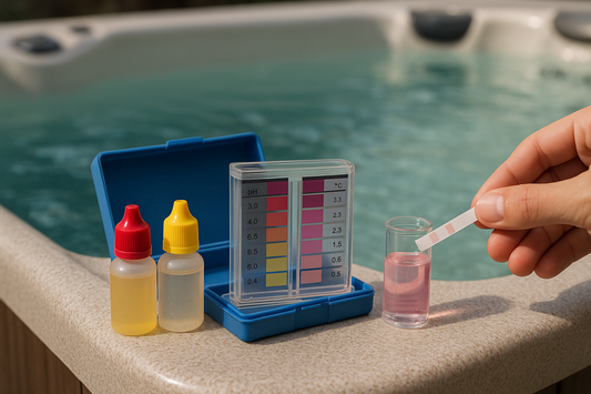 Bedste testkit til måling af pH i spa - Illustration