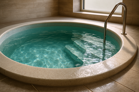 klart vand i spa - Illustration