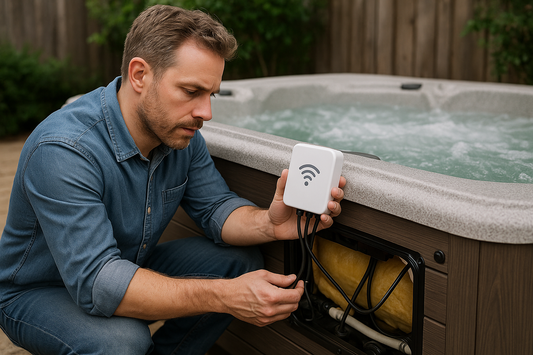 Hvordan installerer jeg en Wi-Fi-styring til spa - Illustration