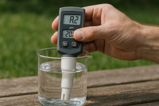 Hvordan test jeg pH og temperatur elektrisk - Illustration
